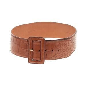 Ralph Lauren Collection Alligator Wide Belt Trench Buckle Honey Brown L $3500